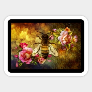 Bee and Honeycomb Sticker